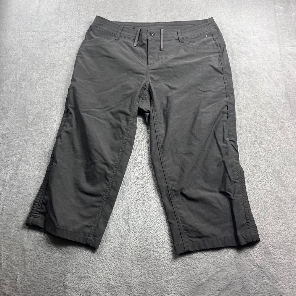 Kuhl Trekr Kapri Womens 12 Charcoal Grey Hiking Outdoor Crop Pants 6236 22S
